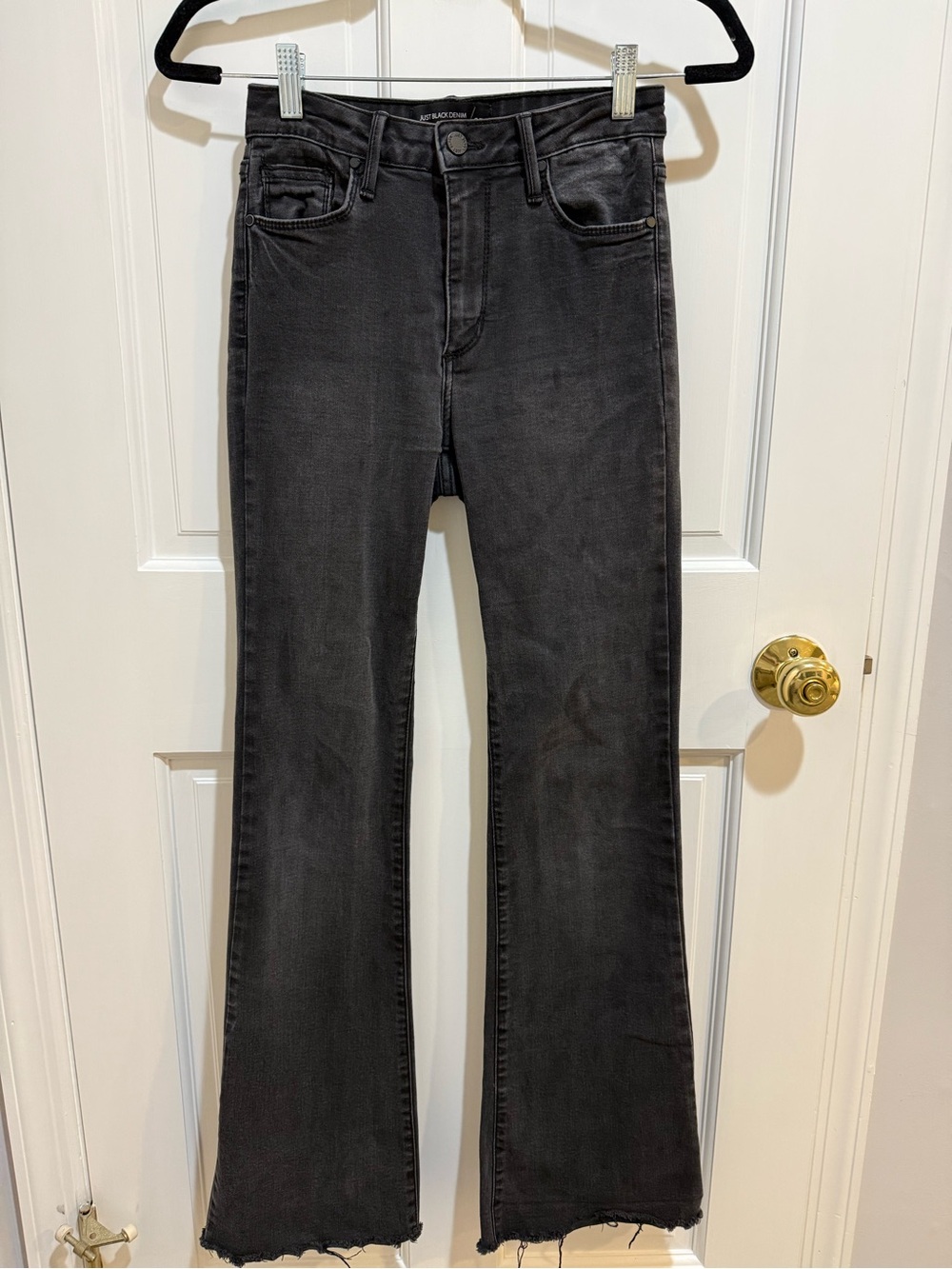 Just Black Washed Black Flare Jeans